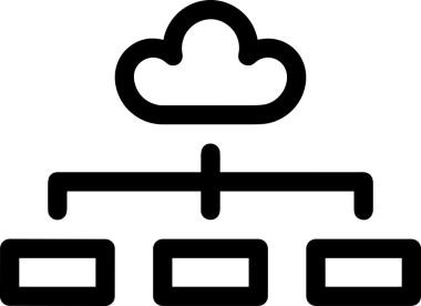 PNG biçiminde bulut depolama simgesi şeffaf arkaplan tasarımı ile dijital sunucu güvenli dosya eşzamanlama sunucu yönetimi ve modern web veya mobil kullanıcı arayüzü uygulamaları için ideal