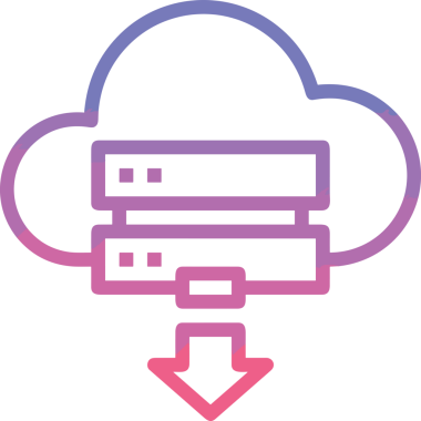 PNG biçiminde bulut depolama simgesi şeffaf arkaplan tasarımı ile dijital sunucu güvenli dosya eşzamanlama sunucu yönetimi ve modern web veya mobil kullanıcı arayüzü uygulamaları için ideal