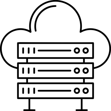 PNG biçiminde bulut depolama simgesi şeffaf arkaplan tasarımı ile dijital sunucu güvenli dosya eşzamanlama sunucu yönetimi ve modern web veya mobil kullanıcı arayüzü uygulamaları için ideal