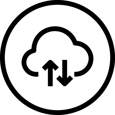 PNG biçiminde bulut depolama simgesi şeffaf arkaplan tasarımı ile dijital sunucu güvenli dosya eşzamanlama sunucu yönetimi ve modern web veya mobil kullanıcı arayüzü uygulamaları için ideal