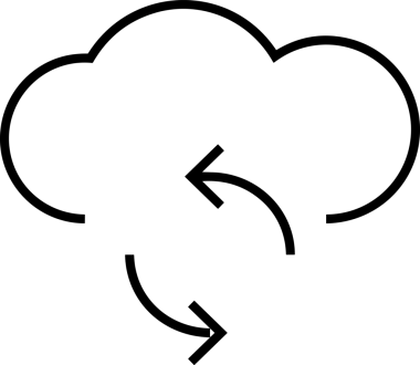 PNG biçiminde bulut depolama simgesi şeffaf arkaplan tasarımı ile dijital sunucu güvenli dosya eşzamanlama sunucu yönetimi ve modern web veya mobil kullanıcı arayüzü uygulamaları için ideal