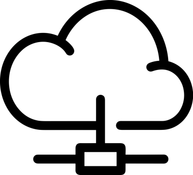 PNG biçiminde bulut depolama simgesi şeffaf arkaplan tasarımı ile dijital sunucu güvenli dosya eşzamanlama sunucu yönetimi ve modern web veya mobil kullanıcı arayüzü uygulamaları için ideal
