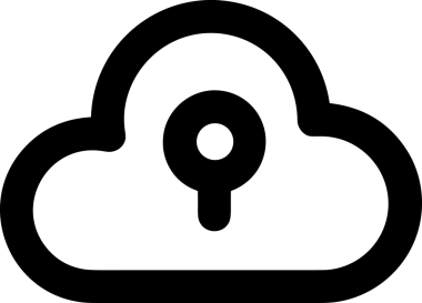 PNG biçiminde bulut depolama simgesi şeffaf arkaplan tasarımı ile dijital sunucu güvenli dosya eşzamanlama sunucu yönetimi ve modern web veya mobil kullanıcı arayüzü uygulamaları için ideal