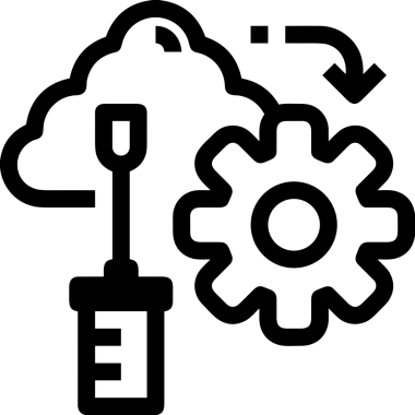 PNG biçiminde bulut depolama simgesi şeffaf arkaplan tasarımı ile dijital sunucu güvenli dosya eşzamanlama sunucu yönetimi ve modern web veya mobil kullanıcı arayüzü uygulamaları için ideal