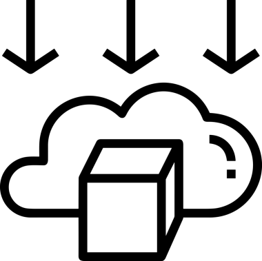 PNG biçiminde bulut depolama simgesi şeffaf arkaplan tasarımı ile dijital sunucu güvenli dosya eşzamanlama sunucu yönetimi ve modern web veya mobil kullanıcı arayüzü uygulamaları için ideal