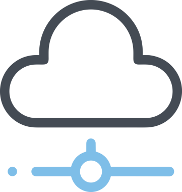 PNG biçiminde bulut depolama simgesi şeffaf arkaplan tasarımı ile dijital sunucu güvenli dosya eşzamanlama sunucu yönetimi ve modern web veya mobil kullanıcı arayüzü uygulamaları için ideal