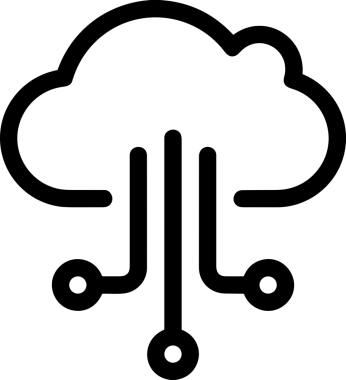 PNG biçiminde bulut depolama simgesi şeffaf arkaplan tasarımı ile dijital sunucu güvenli dosya eşzamanlama sunucu yönetimi ve modern web veya mobil kullanıcı arayüzü uygulamaları için ideal
