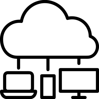 PNG biçiminde bulut depolama simgesi şeffaf arkaplan tasarımı ile dijital sunucu güvenli dosya eşzamanlama sunucu yönetimi ve modern web veya mobil kullanıcı arayüzü uygulamaları için ideal