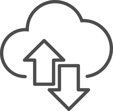 PNG biçiminde bulut depolama simgesi şeffaf arkaplan tasarımı ile dijital sunucu güvenli dosya eşzamanlama sunucu yönetimi ve modern web veya mobil kullanıcı arayüzü uygulamaları için ideal