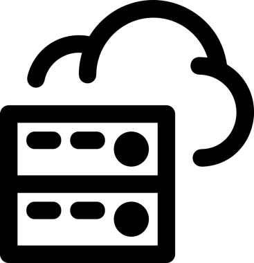 PNG biçiminde bulut depolama simgesi şeffaf arkaplan tasarımı ile dijital sunucu güvenli dosya eşzamanlama sunucu yönetimi ve modern web veya mobil kullanıcı arayüzü uygulamaları için ideal