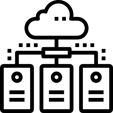 PNG biçiminde bulut depolama simgesi şeffaf arkaplan tasarımı ile dijital sunucu güvenli dosya eşzamanlama sunucu yönetimi ve modern web veya mobil kullanıcı arayüzü uygulamaları için ideal