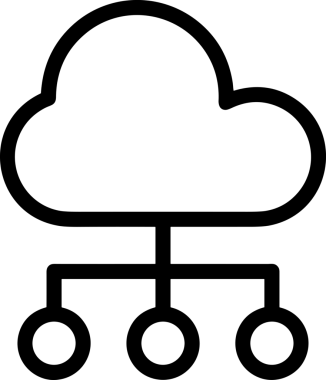 PNG biçiminde bulut depolama simgesi şeffaf arkaplan tasarımı ile dijital sunucu güvenli dosya eşzamanlama sunucu yönetimi ve modern web veya mobil kullanıcı arayüzü uygulamaları için ideal