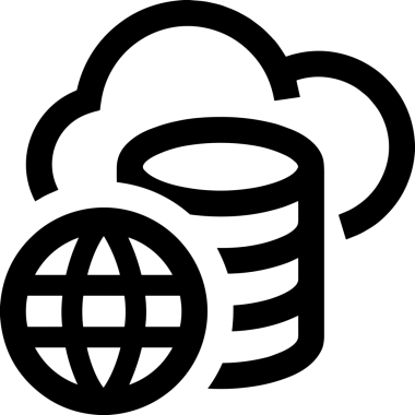 PNG biçiminde bulut depolama simgesi şeffaf arkaplan tasarımı ile dijital sunucu güvenli dosya eşzamanlama sunucu yönetimi ve modern web veya mobil kullanıcı arayüzü uygulamaları için ideal