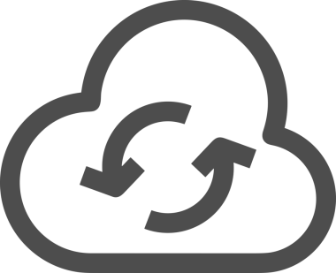 PNG biçiminde bulut depolama simgesi şeffaf arkaplan tasarımı ile dijital sunucu güvenli dosya eşzamanlama sunucu yönetimi ve modern web veya mobil kullanıcı arayüzü uygulamaları için ideal