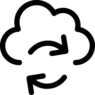 PNG biçiminde bulut depolama simgesi şeffaf arkaplan tasarımı ile dijital sunucu güvenli dosya eşzamanlama sunucu yönetimi ve modern web veya mobil kullanıcı arayüzü uygulamaları için ideal