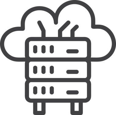 PNG biçiminde bulut depolama simgesi şeffaf arkaplan tasarımı ile dijital sunucu güvenli dosya eşzamanlama sunucu yönetimi ve modern web veya mobil kullanıcı arayüzü uygulamaları için ideal