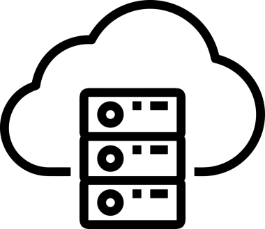 PNG biçiminde bulut depolama simgesi şeffaf arkaplan tasarımı ile dijital sunucu güvenli dosya eşzamanlama sunucu yönetimi ve modern web veya mobil kullanıcı arayüzü uygulamaları için ideal