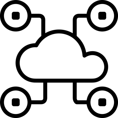 PNG biçiminde bulut depolama simgesi şeffaf arkaplan tasarımı ile dijital sunucu güvenli dosya eşzamanlama sunucu yönetimi ve modern web veya mobil kullanıcı arayüzü uygulamaları için ideal
