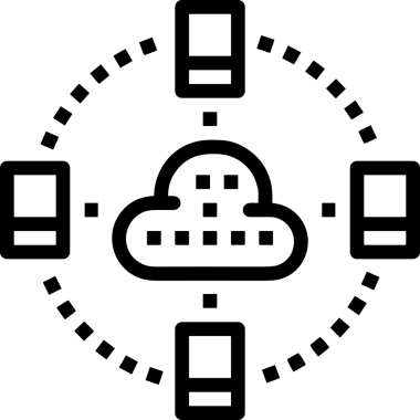 PNG biçiminde bulut depolama simgesi şeffaf arkaplan tasarımı ile dijital sunucu güvenli dosya eşzamanlama sunucu yönetimi ve modern web veya mobil kullanıcı arayüzü uygulamaları için ideal