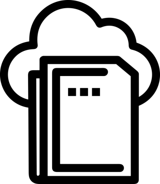 PNG biçiminde bulut depolama simgesi şeffaf arkaplan tasarımı ile dijital sunucu güvenli dosya eşzamanlama sunucu yönetimi ve modern web veya mobil kullanıcı arayüzü uygulamaları için ideal
