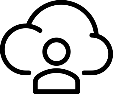 PNG biçiminde bulut depolama simgesi şeffaf arkaplan tasarımı ile dijital sunucu güvenli dosya eşzamanlama sunucu yönetimi ve modern web veya mobil kullanıcı arayüzü uygulamaları için ideal