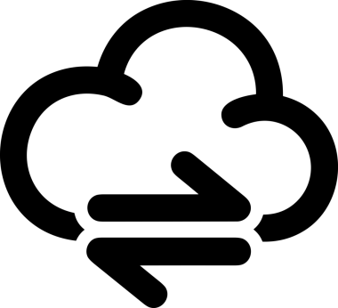 PNG biçiminde bulut depolama simgesi şeffaf arkaplan tasarımı ile dijital sunucu güvenli dosya eşzamanlama sunucu yönetimi ve modern web veya mobil kullanıcı arayüzü uygulamaları için ideal