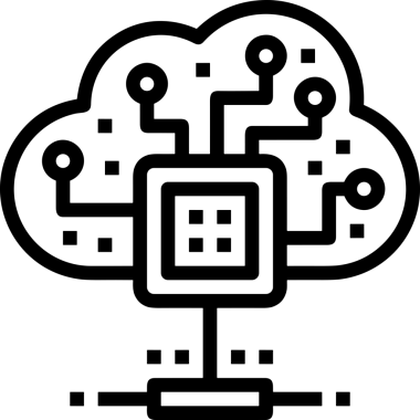 PNG biçiminde bulut depolama simgesi şeffaf arkaplan tasarımı ile dijital sunucu güvenli dosya eşzamanlama sunucu yönetimi ve modern web veya mobil kullanıcı arayüzü uygulamaları için ideal