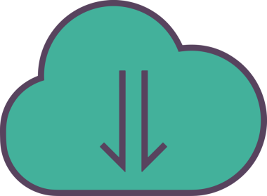 PNG biçiminde bulut depolama simgesi şeffaf arkaplan tasarımı ile dijital sunucu güvenli dosya eşzamanlama sunucu yönetimi ve modern web veya mobil kullanıcı arayüzü uygulamaları için ideal