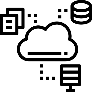PNG biçiminde bulut depolama simgesi şeffaf arkaplan tasarımı ile dijital sunucu güvenli dosya eşzamanlama sunucu yönetimi ve modern web veya mobil kullanıcı arayüzü uygulamaları için ideal