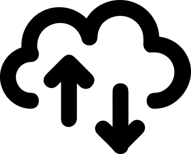 PNG biçiminde bulut depolama simgesi şeffaf arkaplan tasarımı ile dijital sunucu güvenli dosya eşzamanlama sunucu yönetimi ve modern web veya mobil kullanıcı arayüzü uygulamaları için ideal
