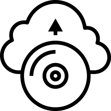 PNG biçiminde bulut depolama simgesi şeffaf arkaplan tasarımı ile dijital sunucu güvenli dosya eşzamanlama sunucu yönetimi ve modern web veya mobil kullanıcı arayüzü uygulamaları için ideal