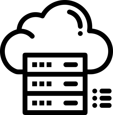 PNG biçiminde bulut depolama simgesi şeffaf arkaplan tasarımı ile dijital sunucu güvenli dosya eşzamanlama sunucu yönetimi ve modern web veya mobil kullanıcı arayüzü uygulamaları için ideal