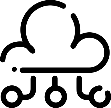 PNG biçiminde bulut depolama simgesi şeffaf arkaplan tasarımı ile dijital sunucu güvenli dosya eşzamanlama sunucu yönetimi ve modern web veya mobil kullanıcı arayüzü uygulamaları için ideal