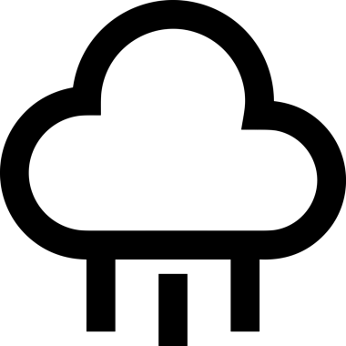 PNG biçiminde bulut depolama simgesi şeffaf arkaplan tasarımı ile dijital sunucu güvenli dosya eşzamanlama sunucu yönetimi ve modern web veya mobil kullanıcı arayüzü uygulamaları için ideal