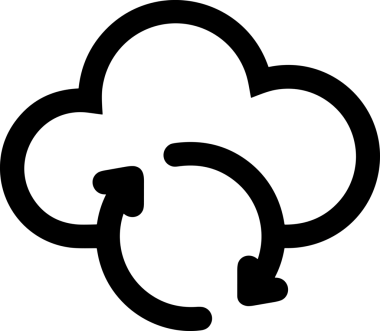 PNG biçiminde bulut depolama simgesi şeffaf arkaplan tasarımı ile dijital sunucu güvenli dosya eşzamanlama sunucu yönetimi ve modern web veya mobil kullanıcı arayüzü uygulamaları için ideal