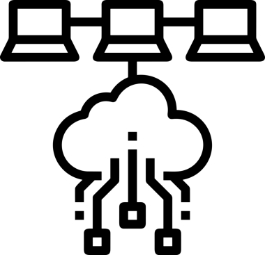 PNG biçiminde bulut depolama simgesi şeffaf arkaplan tasarımı ile dijital sunucu güvenli dosya eşzamanlama sunucu yönetimi ve modern web veya mobil kullanıcı arayüzü uygulamaları için ideal