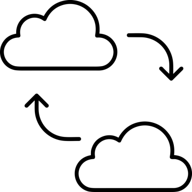 PNG biçiminde bulut depolama simgesi şeffaf arkaplan tasarımı ile dijital sunucu güvenli dosya eşzamanlama sunucu yönetimi ve modern web veya mobil kullanıcı arayüzü uygulamaları için ideal