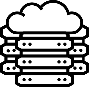 PNG biçiminde bulut depolama simgesi şeffaf arkaplan tasarımı ile dijital sunucu güvenli dosya eşzamanlama sunucu yönetimi ve modern web veya mobil kullanıcı arayüzü uygulamaları için ideal
