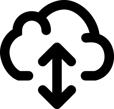 PNG biçiminde bulut depolama simgesi şeffaf arkaplan tasarımı ile dijital sunucu güvenli dosya eşzamanlama sunucu yönetimi ve modern web veya mobil kullanıcı arayüzü uygulamaları için ideal