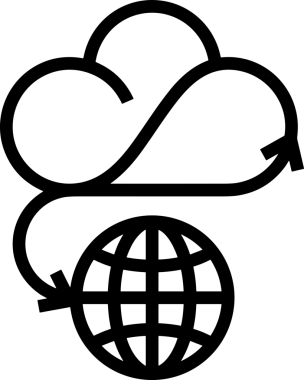 PNG biçiminde bulut depolama simgesi şeffaf arkaplan tasarımı ile dijital sunucu güvenli dosya eşzamanlama sunucu yönetimi ve modern web veya mobil kullanıcı arayüzü uygulamaları için ideal