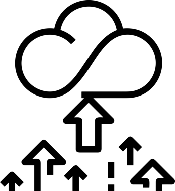 PNG biçiminde bulut depolama simgesi şeffaf arkaplan tasarımı ile dijital sunucu güvenli dosya eşzamanlama sunucu yönetimi ve modern web veya mobil kullanıcı arayüzü uygulamaları için ideal