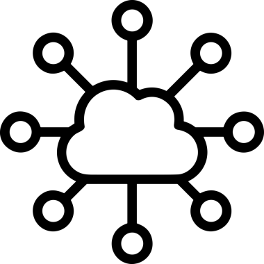 PNG biçiminde bulut depolama simgesi şeffaf arkaplan tasarımı ile dijital sunucu güvenli dosya eşzamanlama sunucu yönetimi ve modern web veya mobil kullanıcı arayüzü uygulamaları için ideal