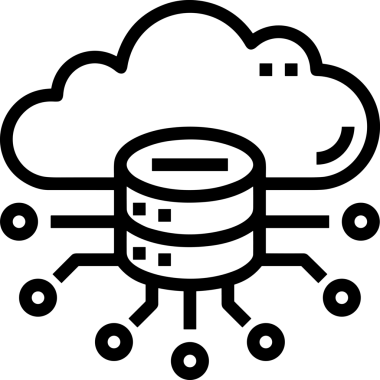 PNG biçiminde bulut depolama simgesi şeffaf arkaplan tasarımı ile dijital sunucu güvenli dosya eşzamanlama sunucu yönetimi ve modern web veya mobil kullanıcı arayüzü uygulamaları için ideal