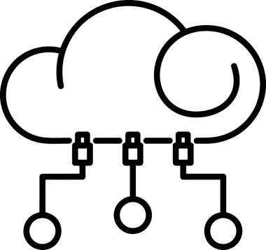 PNG biçiminde bulut depolama simgesi şeffaf arkaplan tasarımı ile dijital sunucu güvenli dosya eşzamanlama sunucu yönetimi ve modern web veya mobil kullanıcı arayüzü uygulamaları için ideal