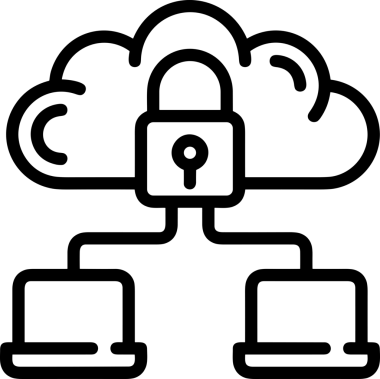 PNG biçiminde bulut depolama simgesi şeffaf arkaplan tasarımı ile dijital sunucu güvenli dosya eşzamanlama sunucu yönetimi ve modern web veya mobil kullanıcı arayüzü uygulamaları için ideal