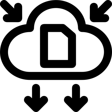 PNG biçiminde bulut depolama simgesi şeffaf arkaplan tasarımı ile dijital sunucu güvenli dosya eşzamanlama sunucu yönetimi ve modern web veya mobil kullanıcı arayüzü uygulamaları için ideal