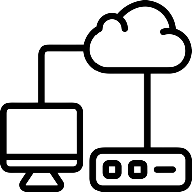 PNG biçiminde bulut depolama simgesi şeffaf arkaplan tasarımı ile dijital sunucu güvenli dosya eşzamanlama sunucu yönetimi ve modern web veya mobil kullanıcı arayüzü uygulamaları için ideal