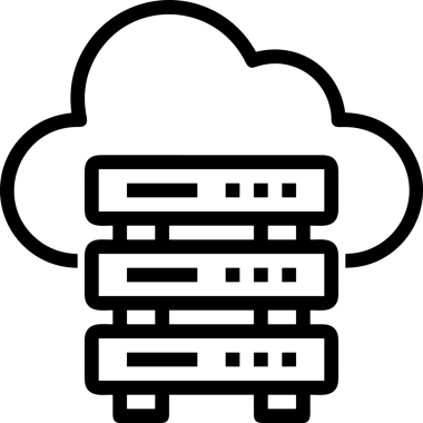 PNG biçiminde bulut depolama simgesi şeffaf arkaplan tasarımı ile dijital sunucu güvenli dosya eşzamanlama sunucu yönetimi ve modern web veya mobil kullanıcı arayüzü uygulamaları için ideal