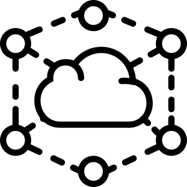 PNG biçiminde bulut depolama simgesi şeffaf arkaplan tasarımı ile dijital sunucu güvenli dosya eşzamanlama sunucu yönetimi ve modern web veya mobil kullanıcı arayüzü uygulamaları için ideal