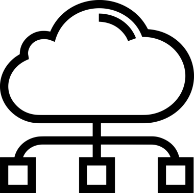 PNG biçiminde bulut depolama simgesi şeffaf arkaplan tasarımı ile dijital sunucu güvenli dosya eşzamanlama sunucu yönetimi ve modern web veya mobil kullanıcı arayüzü uygulamaları için ideal
